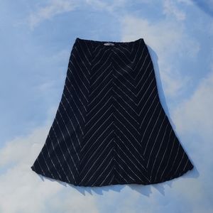 Y2K Rave Midi Skirt Midi Skirt Striped Pattern Goth Midi Skirt Super Stretch